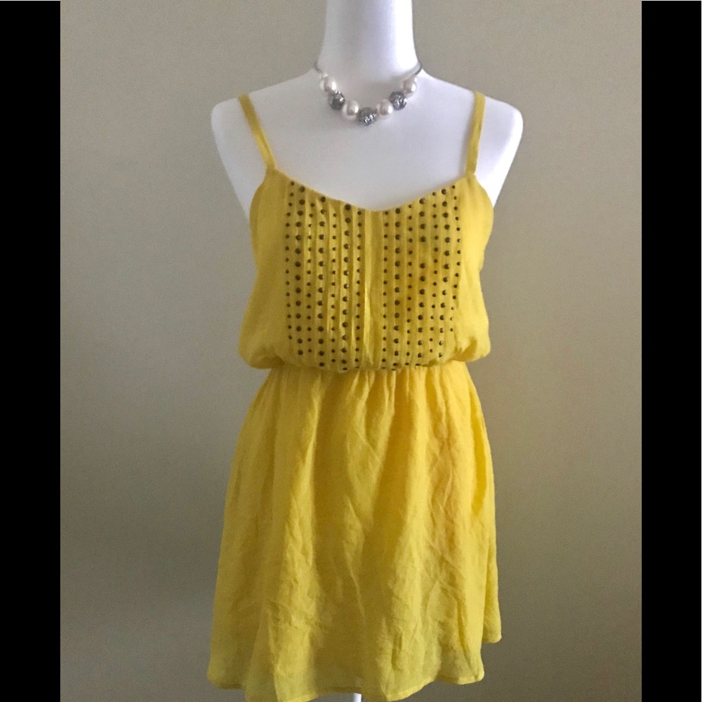 LUCCA COUTURE Yellow Dress URBAN OUTFITTERS